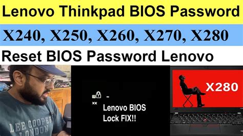1) purchase a password removal service from Ebay 2) purchase a new BIOS chip. . Lenovo x260 bios unlock